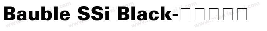 Bauble SSi Black字体转换